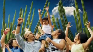 and the crowd cheers